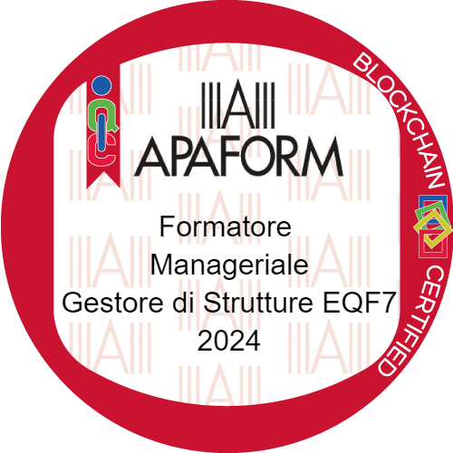 Formatore manageriale gestore di strutture livello EQF 7 stimato da APAFORM